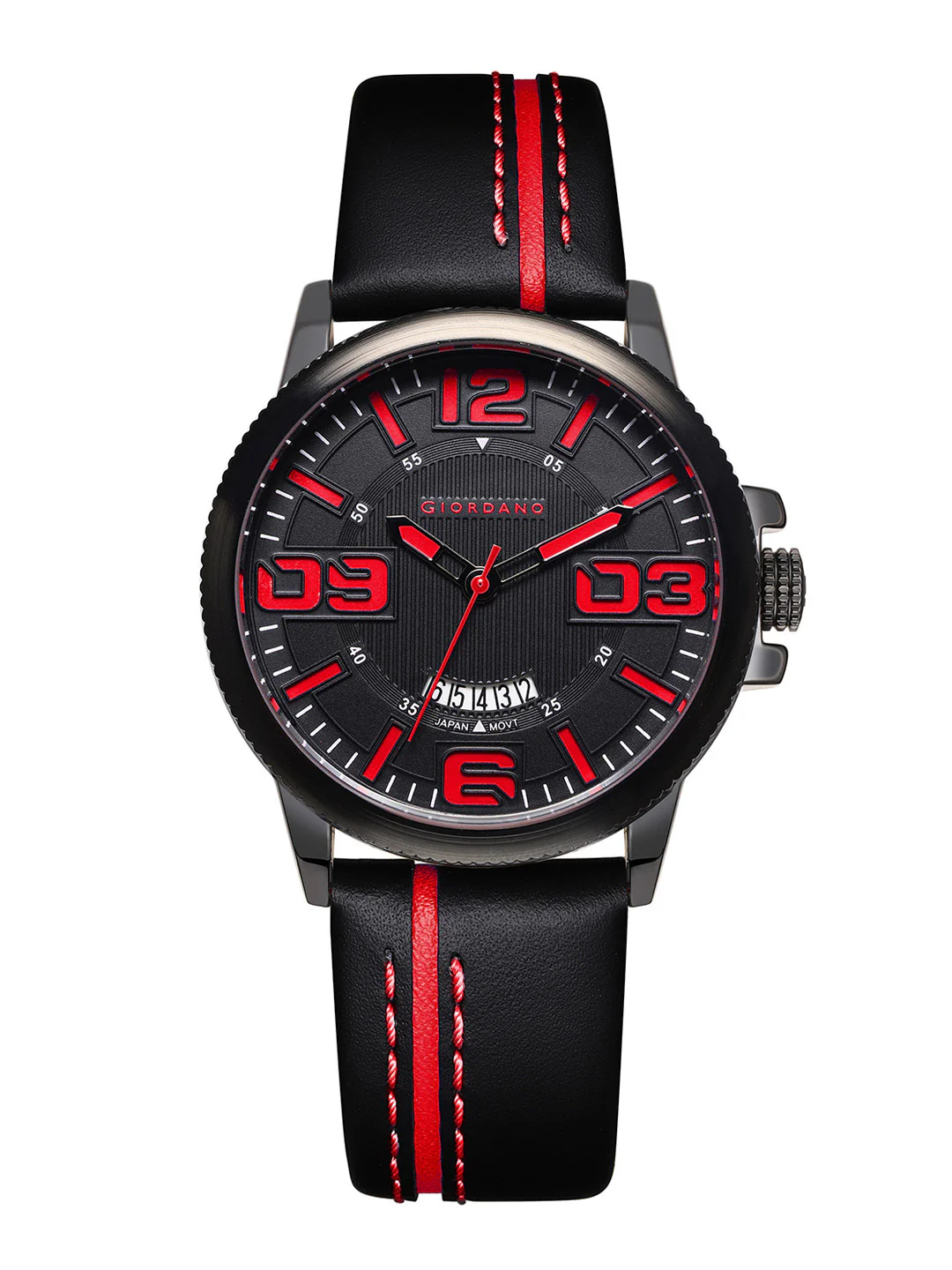 Giordano Analog Stylish Watch for Men Water Resistant Fashion Watch Round Shape with 3 Hand Mechanism Wrist Watch for Men & Boys to Compliment Your Look/Ideal Gift for Male - GZ-50053-02 - Image 3