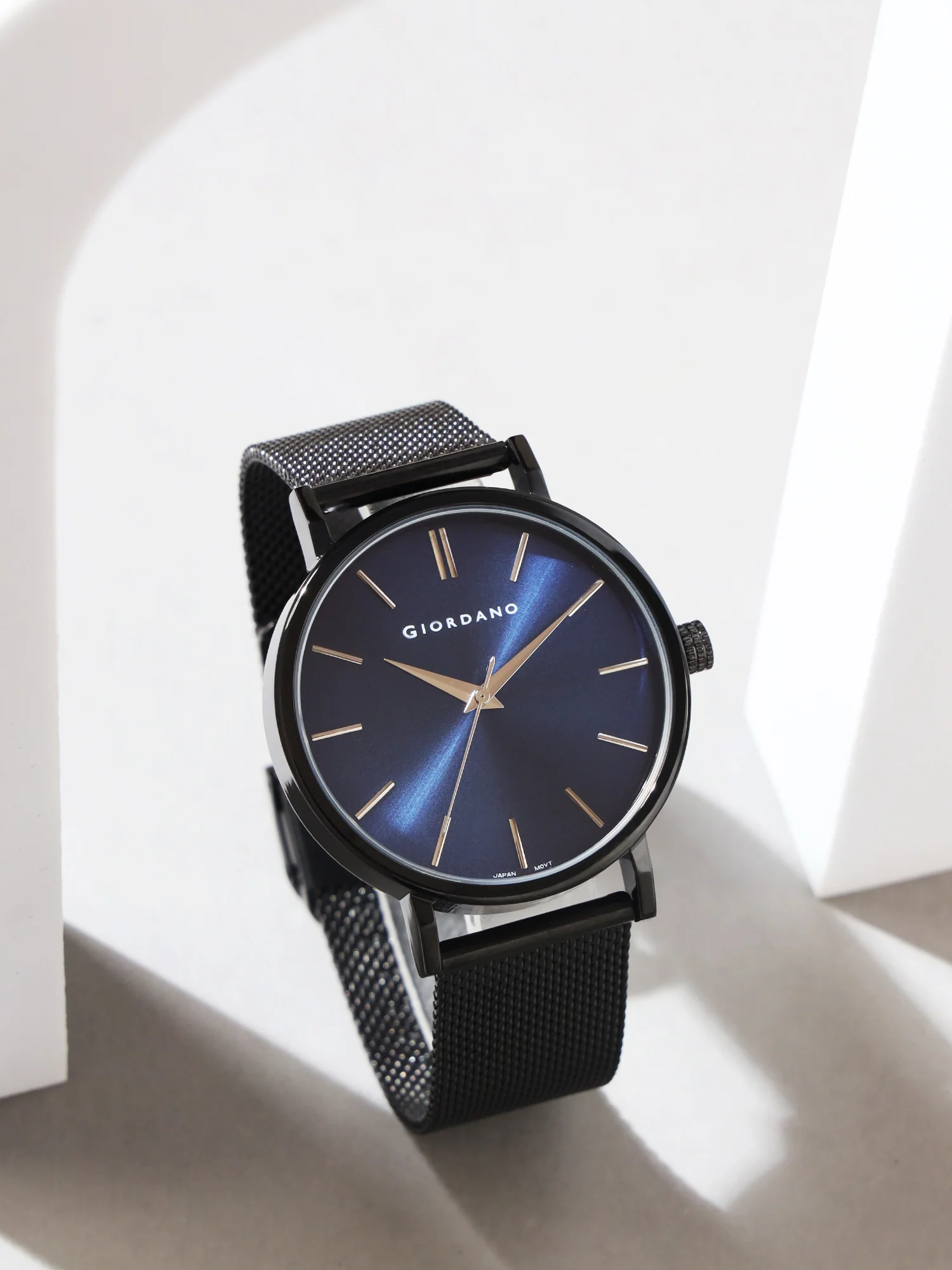 Giordano Analog Watch for Men Stylish Metal Strap| 3 Hands Mechanism with Water Resistant Wrist Watch | GZ-50108-33