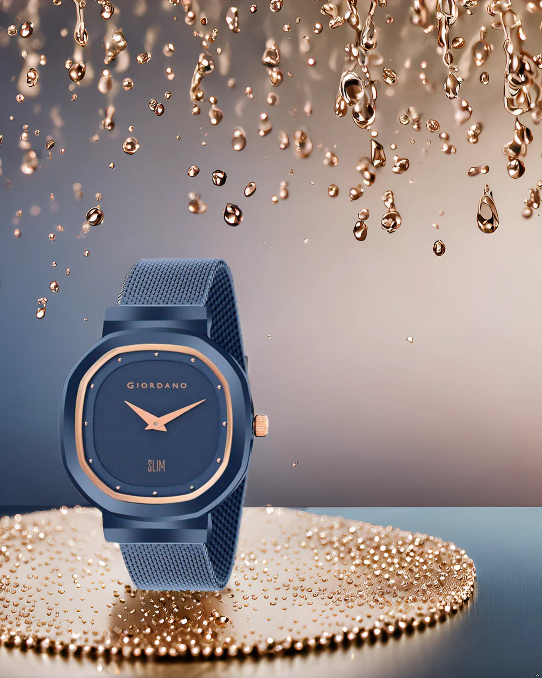 Giordano Analog Wrist Watch for Women Stylish Metal Strap with Water Resistant 3 Hand Mechanism for Girls & Ladies to Compliment Your Look/Ideal Gift for Female-GD-60014-33