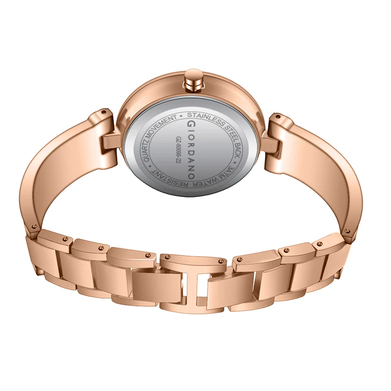 Giordano Designer Analog Watch for Women – Glossy Round Dial & Bracelet Style Stainless Steel Strap | GZ-60099-22 - Image 6