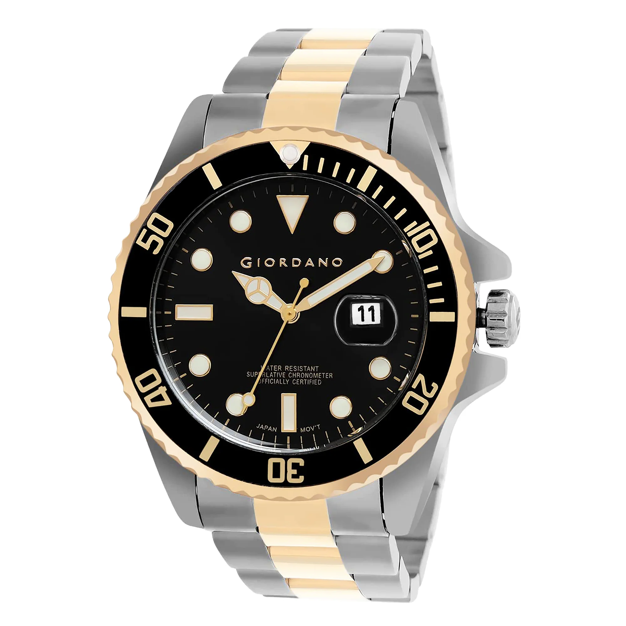Giordano Analog Wrist Watch for Men Stylish Metal Strap with Water Resistant 3 Hand Mechanism Watch GD-50006-55 - Image 6